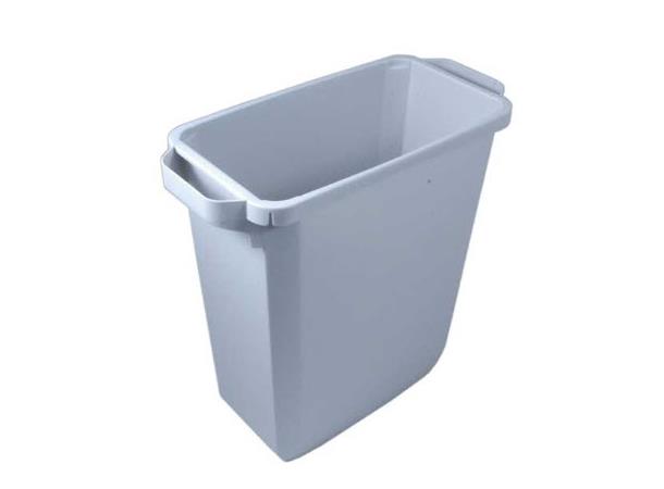 Slim Jim Avfallsbeholder 60ltr GRÅ 290x550x620mm- uten lokk og understell